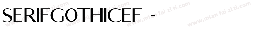 SerifGothicEF 字体转换